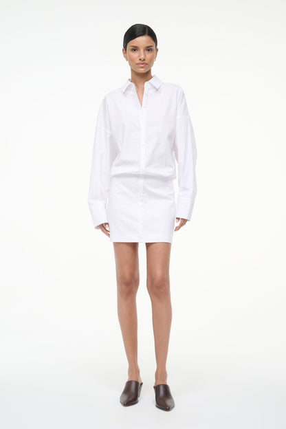 STAUD Sale Cynthia Dress White