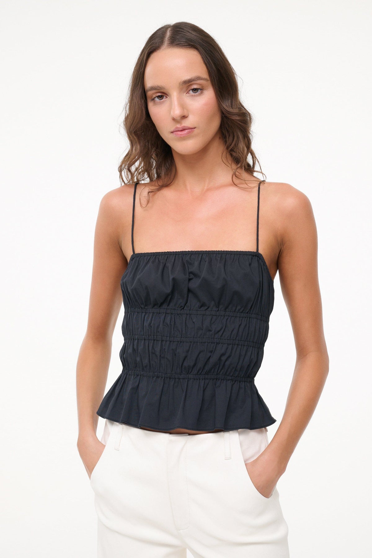 STAUD Sale Ayla Top Black