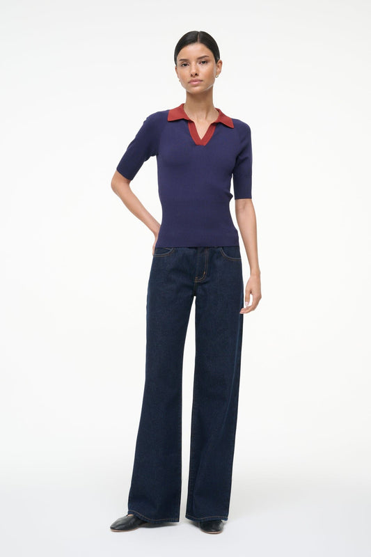 STAUD Sale Gene Top Navy Sangria