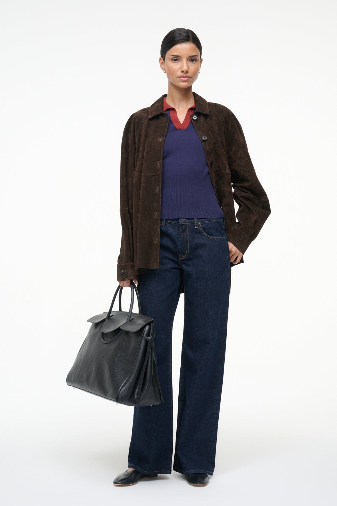 STAUD Sale Gene Top Navy Sangria