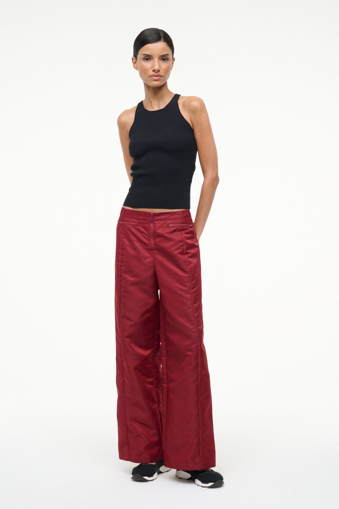 STAUD Sale Action Pant Deep Red