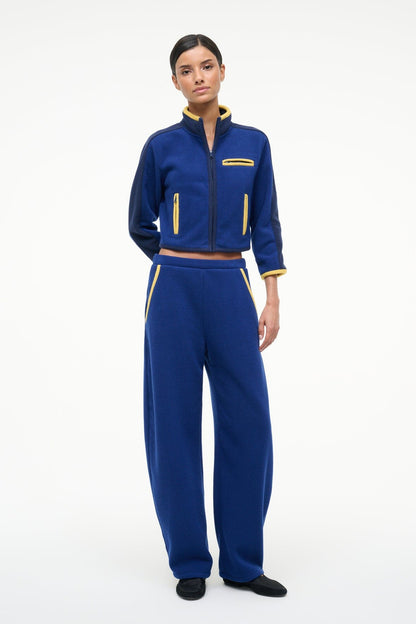 STAUD Sale Jeter Jacket Royal Chartreuse