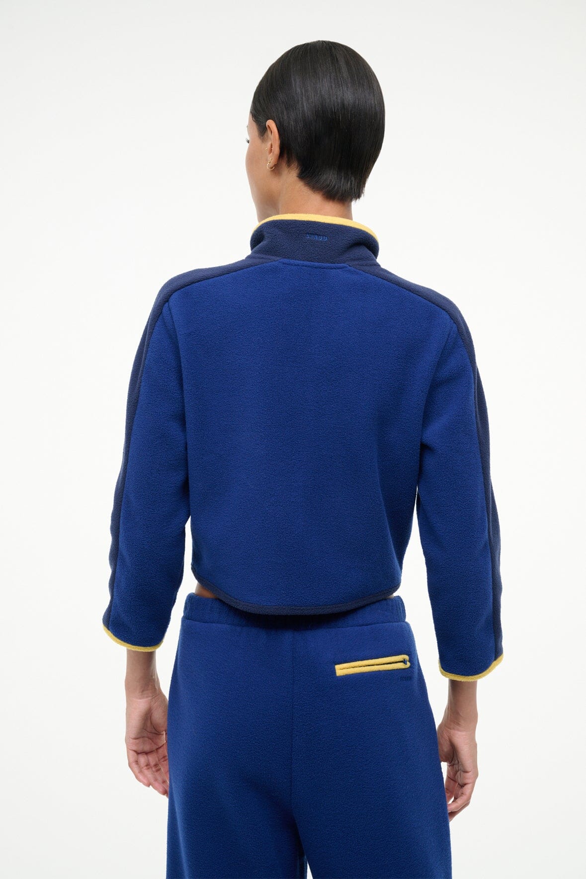 STAUD Sale Jeter Jacket Royal Chartreuse