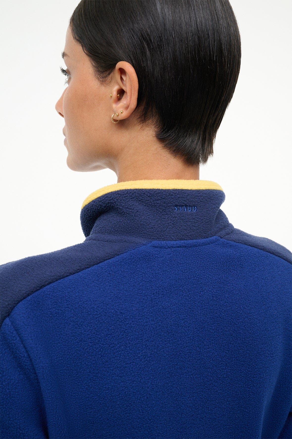 STAUD Sale Jeter Jacket Royal Chartreuse