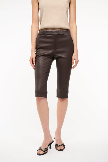 STAUD Sale Hanover Leather Capri Tiramisu