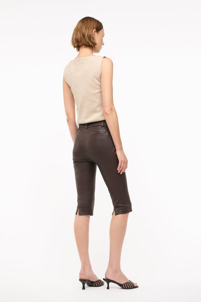 STAUD Sale Hanover Leather Capri Tiramisu