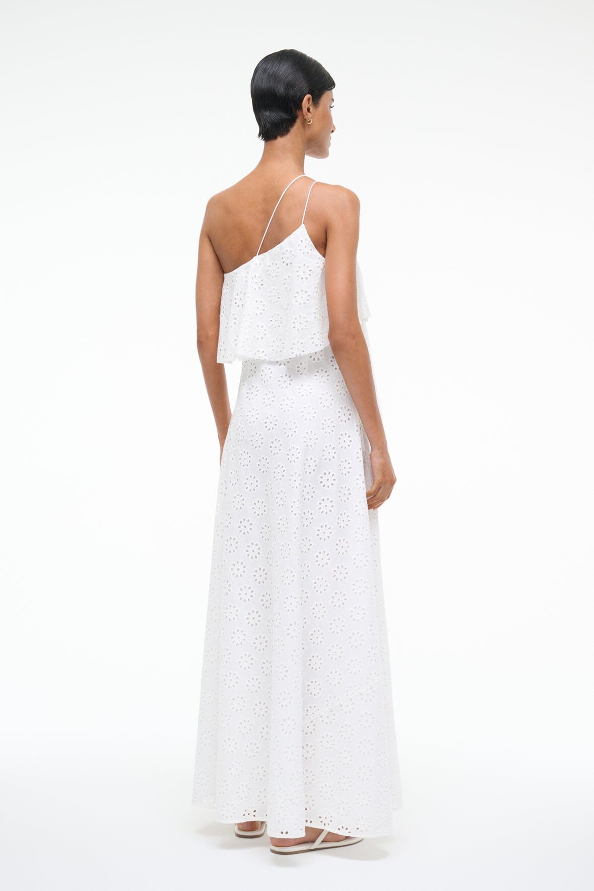 STAUD Sale Isa Dress White Eyelet