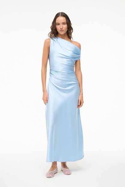 STAUD Sale Phare Silk Dress Cloud