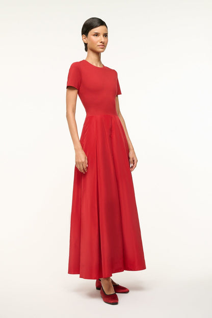STAUD Sale Hopper Dress Rouge
