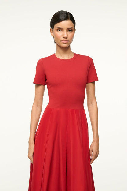 STAUD Sale Hopper Dress Rouge