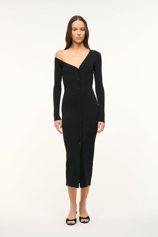 STAUD Sale Craftsman Sweater Dress Black