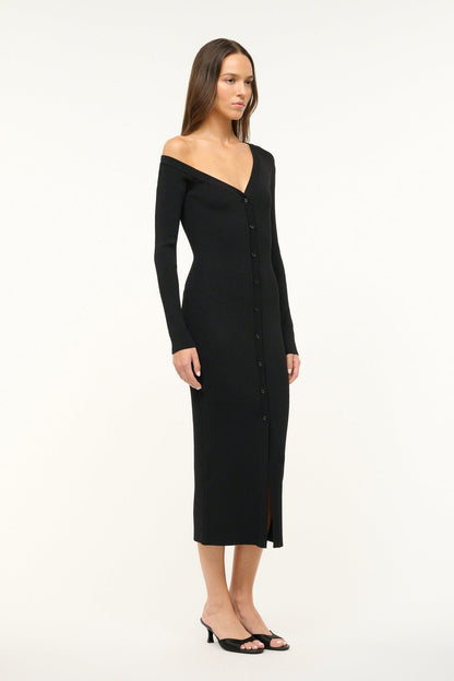 STAUD Sale Craftsman Sweater Dress Black