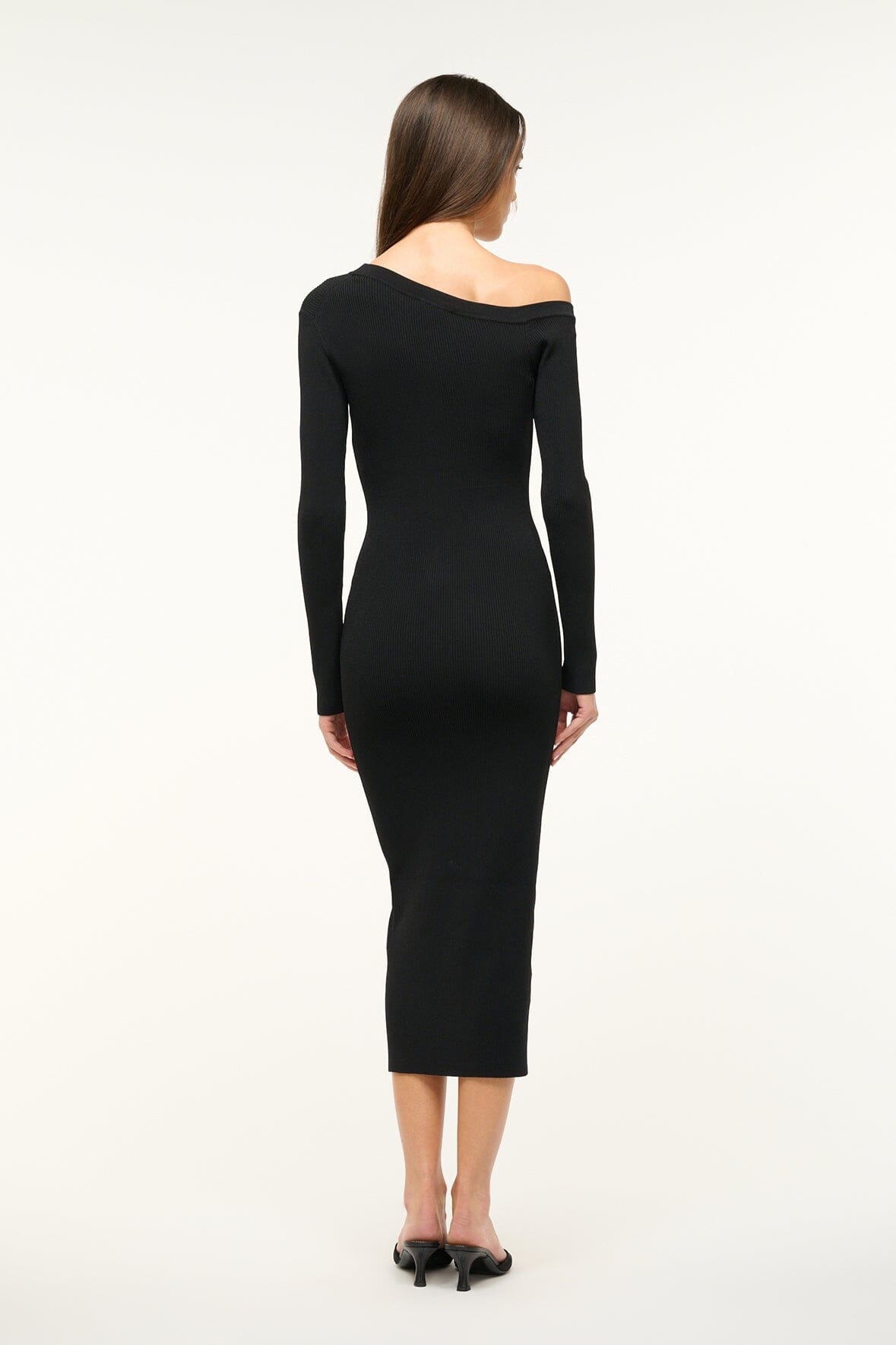 STAUD Sale Craftsman Sweater Dress Black