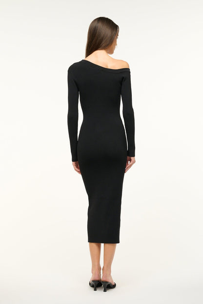 STAUD Sale Craftsman Sweater Dress Black