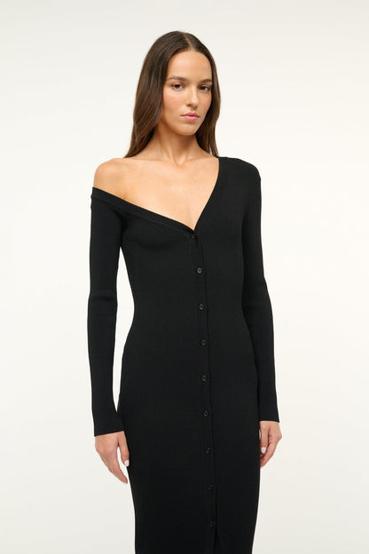 STAUD Sale Craftsman Sweater Dress Black