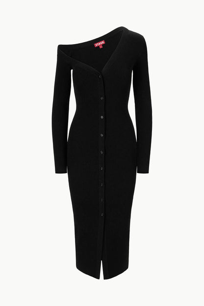 STAUD Sale Craftsman Sweater Dress Black
