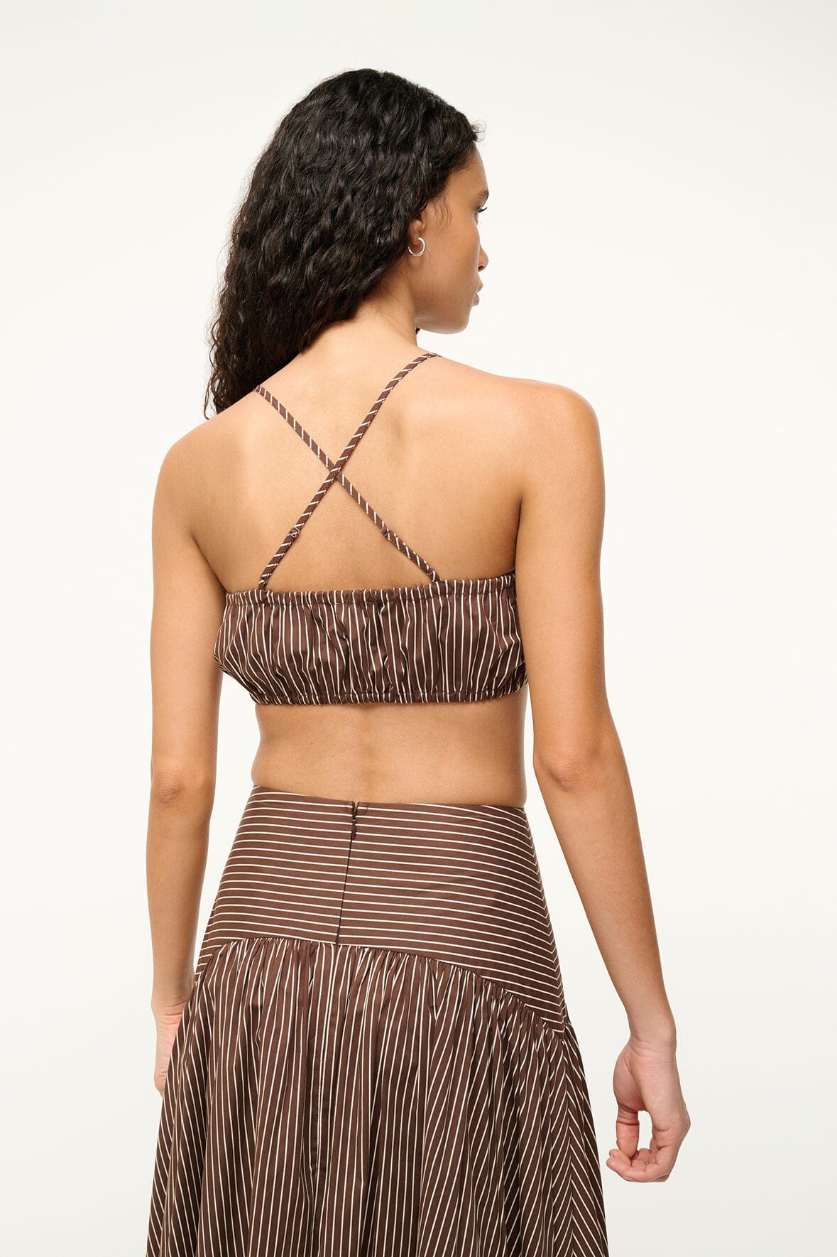 STAUD Sale Hammock Top Dark Oak Micro Stripe