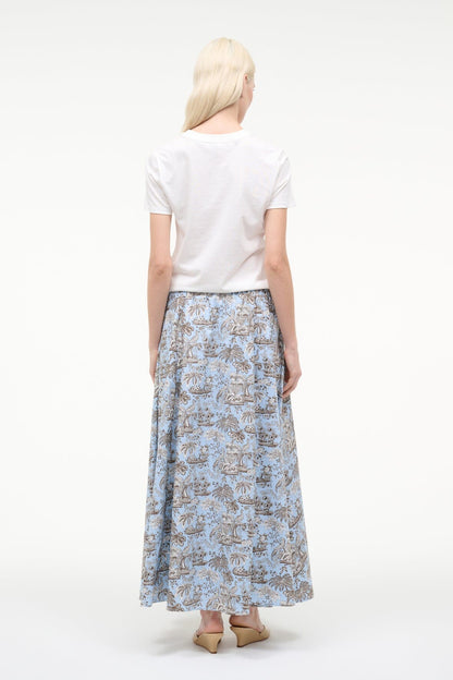 STAUD Sale Axel Skirt Sky Toile