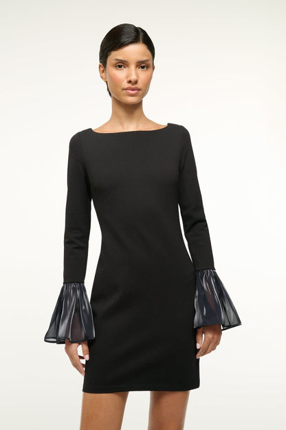 STAUD Sale Hawthorne Dress Black Navy