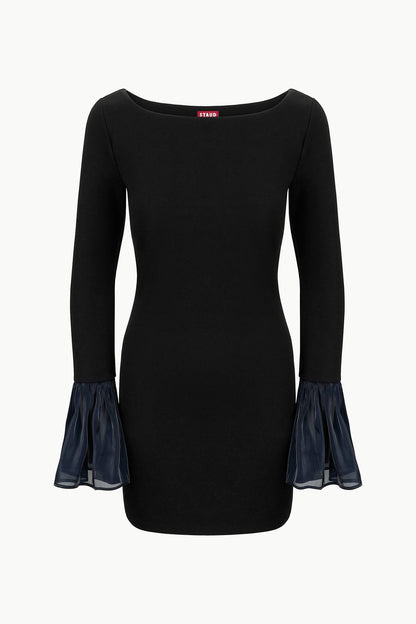 STAUD Sale Hawthorne Dress Black Navy