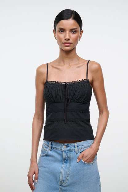 STAUD Sale Halie Top Black