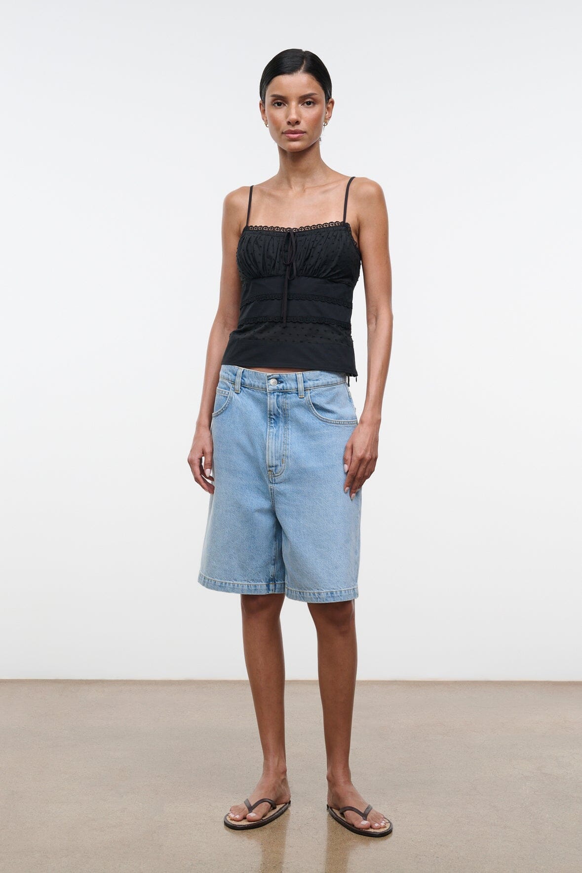STAUD Sale Halie Top Black