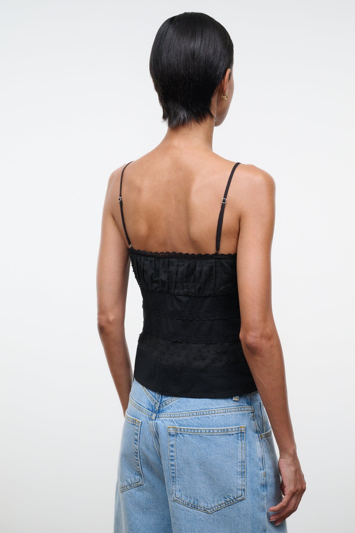 STAUD Sale Halie Top Black