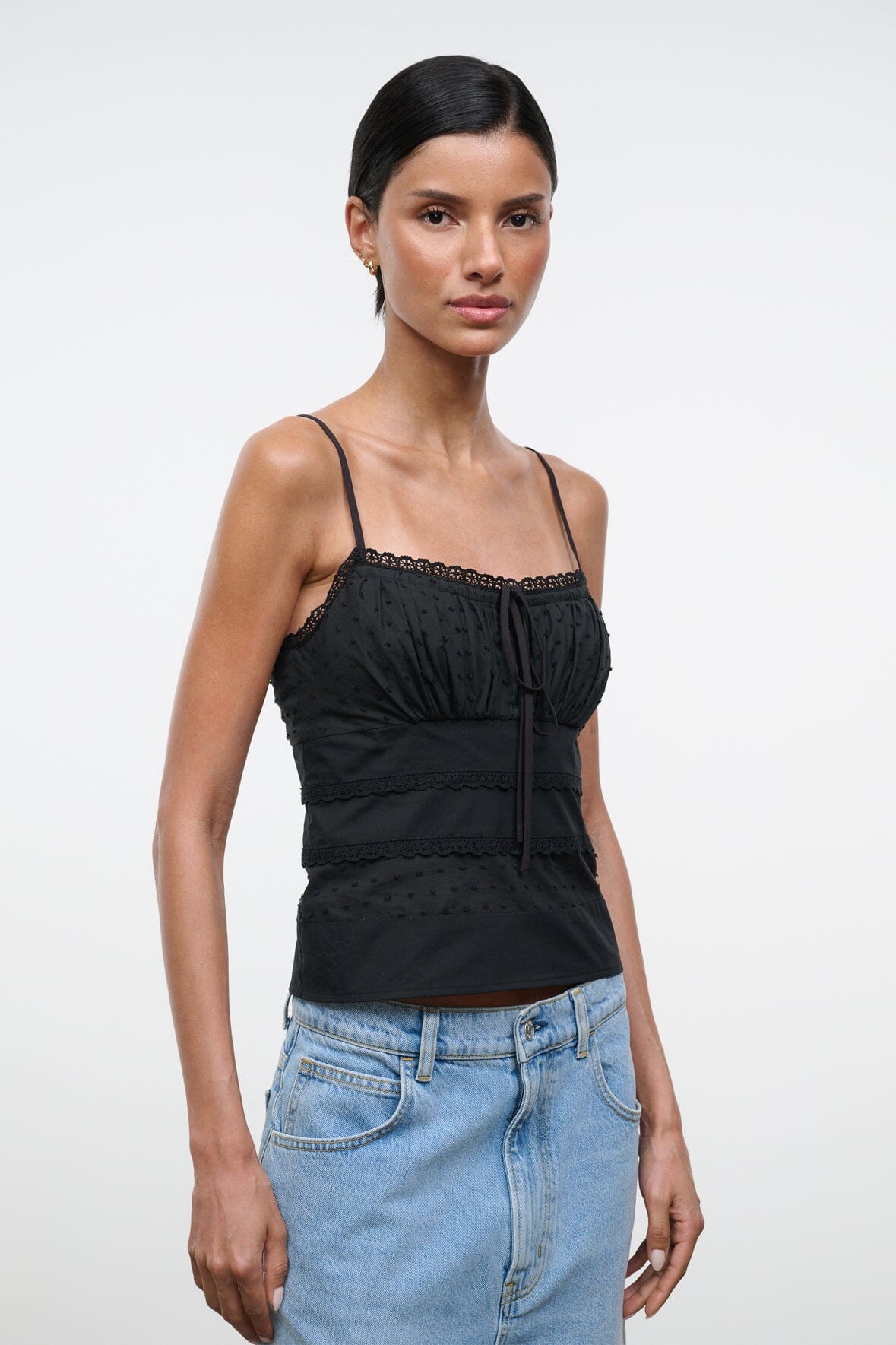 STAUD Sale Halie Top Black