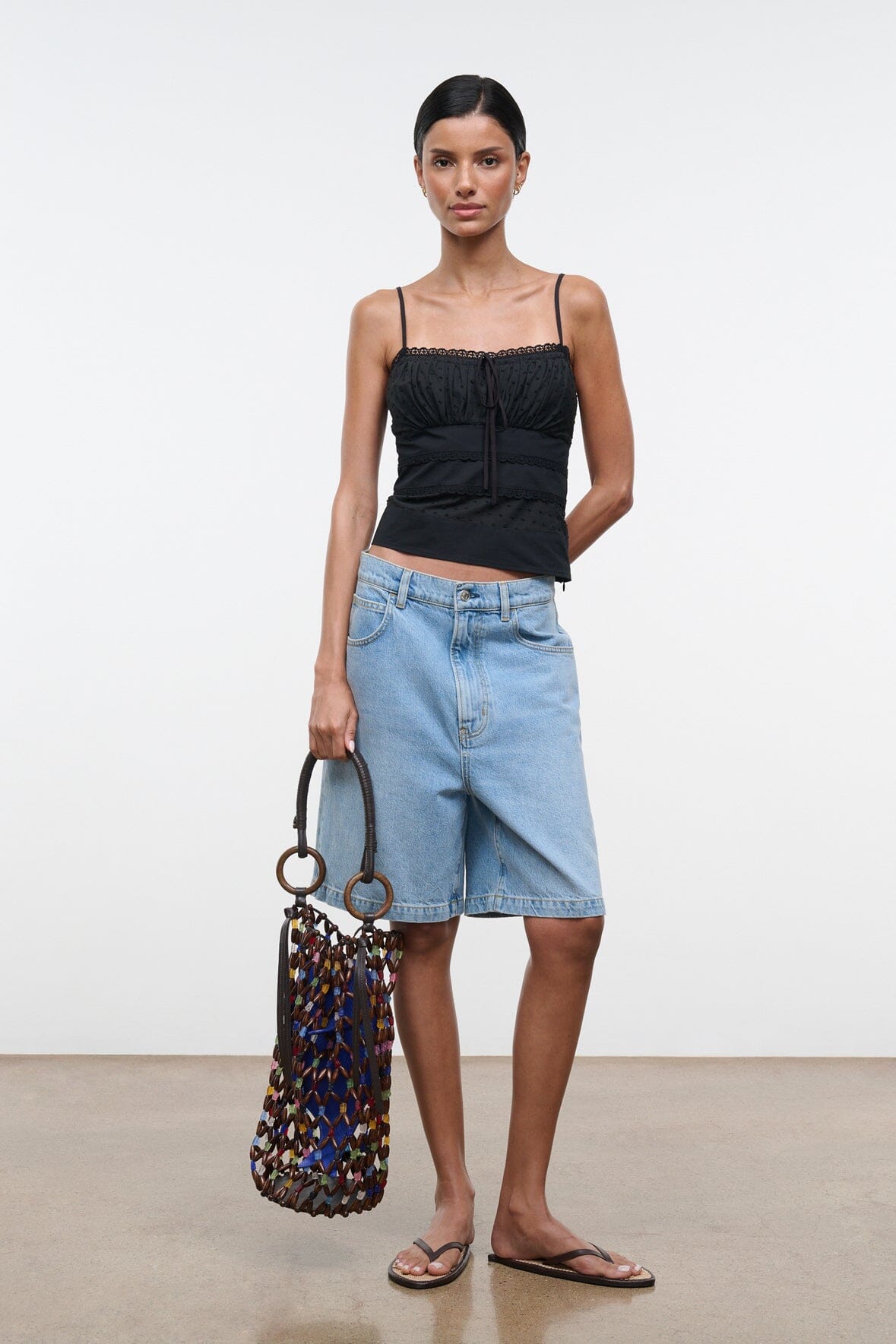 STAUD Sale Halie Top Black
