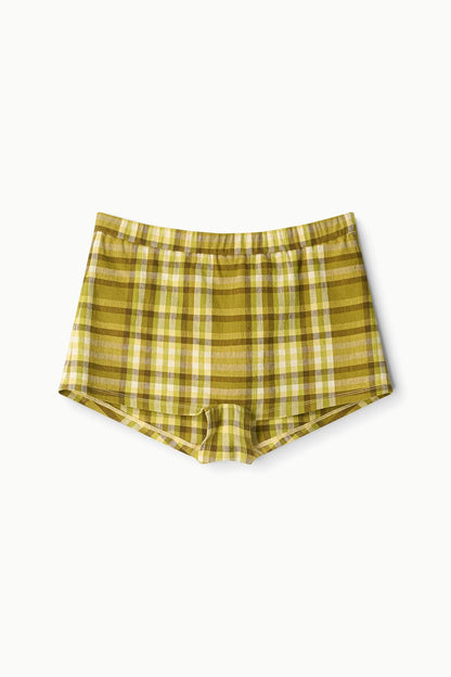 STAUD Sale Nilo Short Pepperoncini Plaid