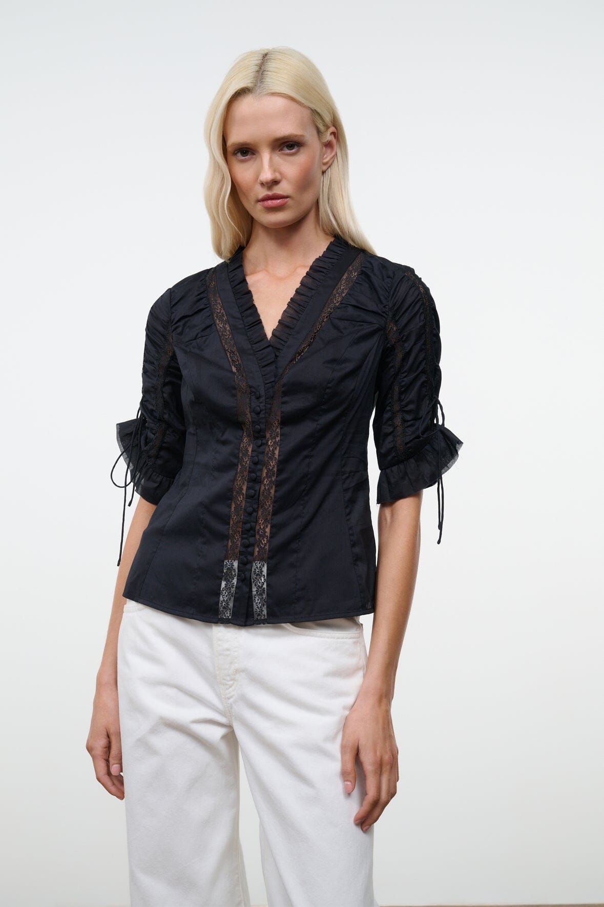 STAUD Sale Paolina Top Black