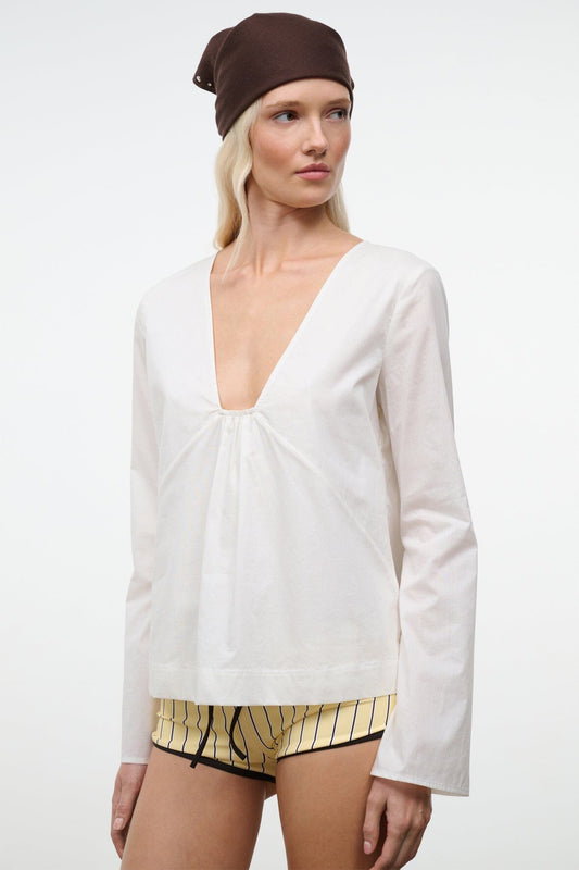 STAUD Sale Vivi Top Ivory