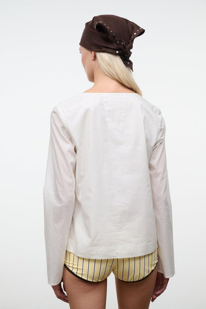 STAUD Sale Vivi Top Ivory