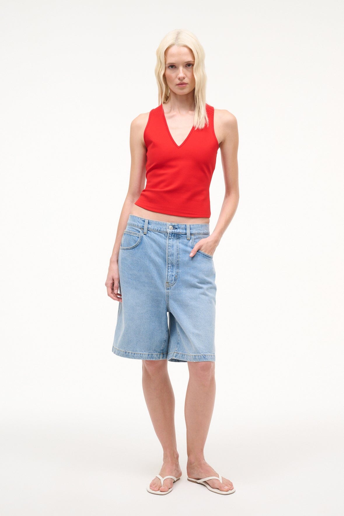 STAUD Sale Jesse Tank Cardinal
