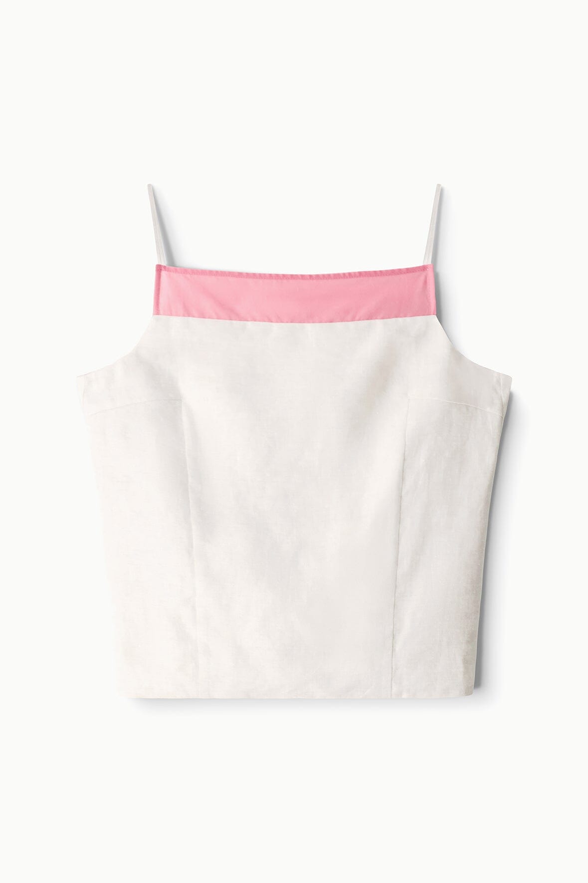 STAUD Sale Maisie Linen Top Blush Canyon