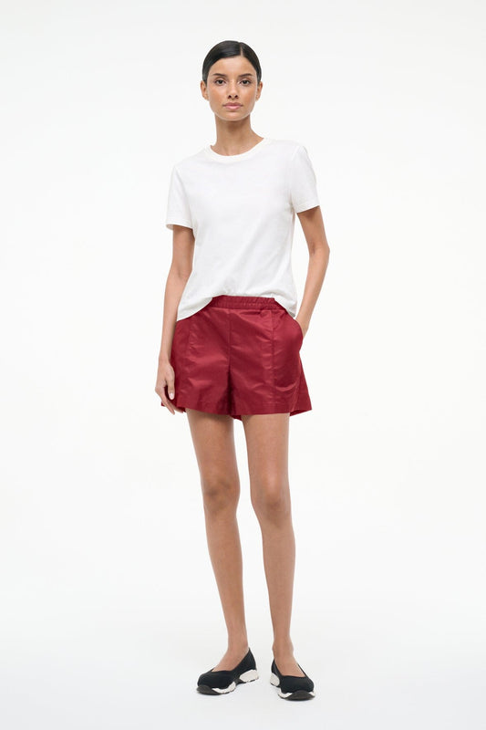 STAUD Sale Taurus Short Deep Red