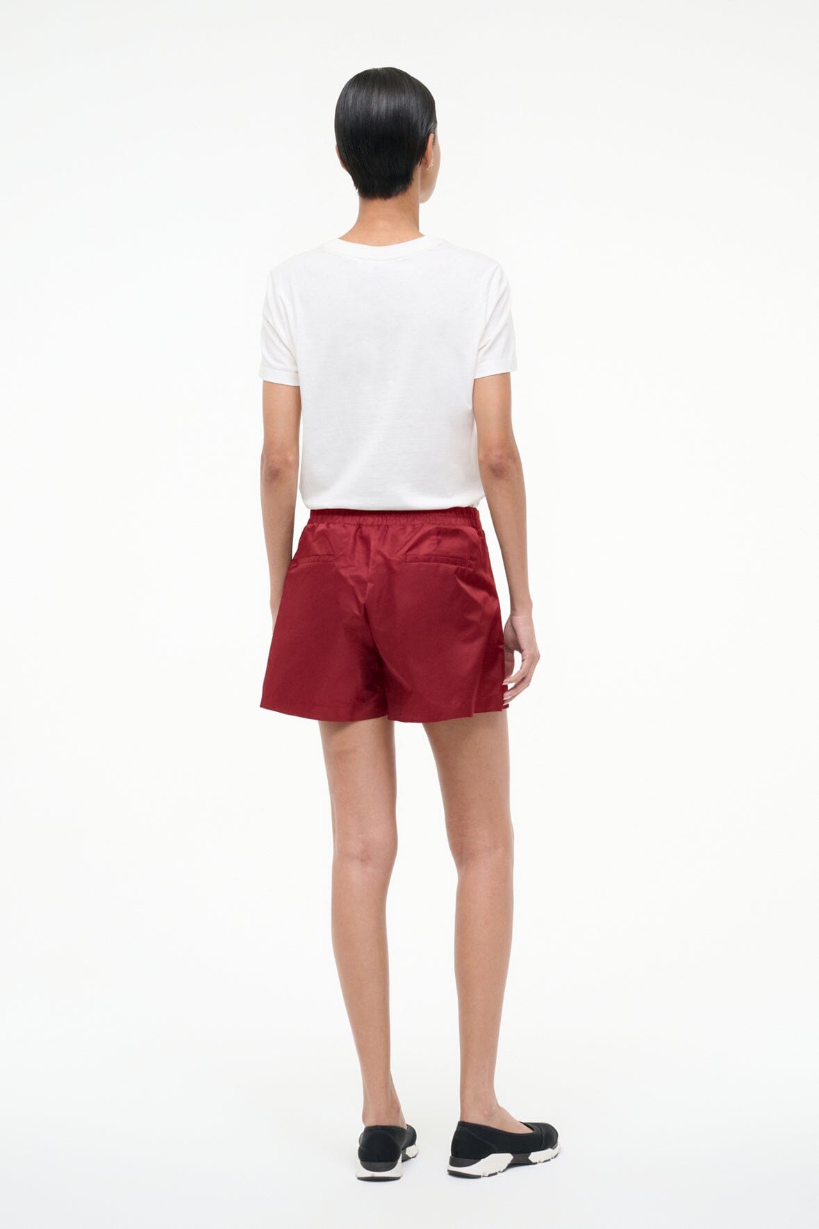 STAUD Sale Taurus Short Deep Red