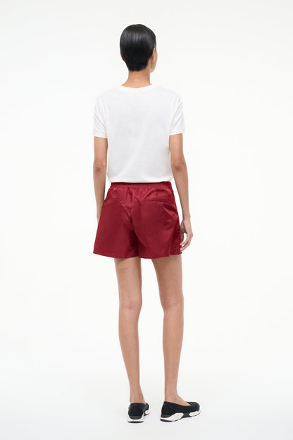 STAUD Sale Taurus Short Deep Red