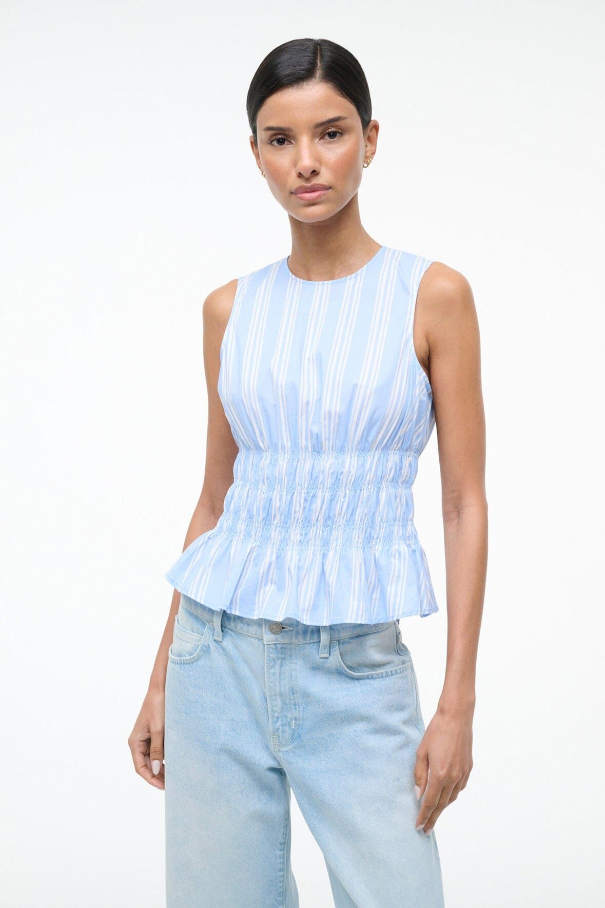 STAUD Sale Culver Top Ventura Stripe