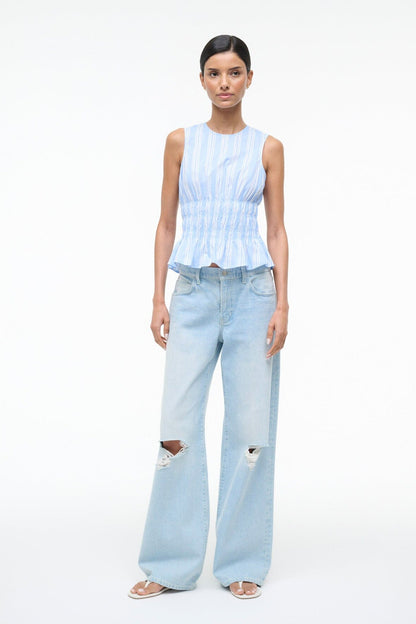 STAUD Sale Culver Top Ventura Stripe